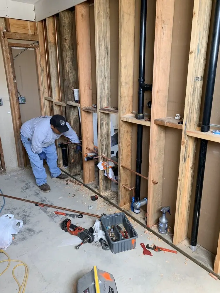 Commercial rough-in plumbing for Gas Line Repair in Greenfield
